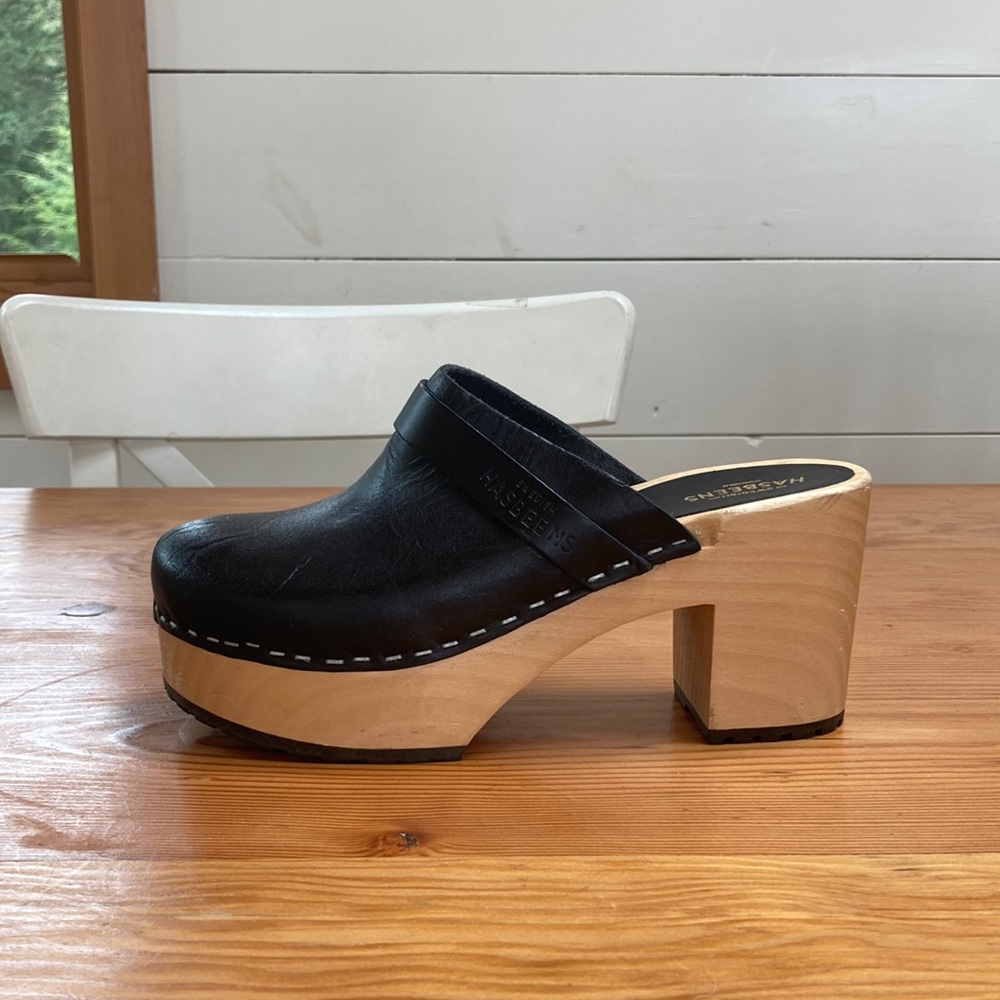 EUC Swedish Hasbeens Louise Clog 37